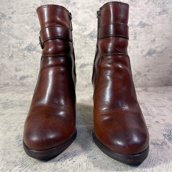 Frye Patty Ridding Bootie Redwood color leather - Picture 3 of 13